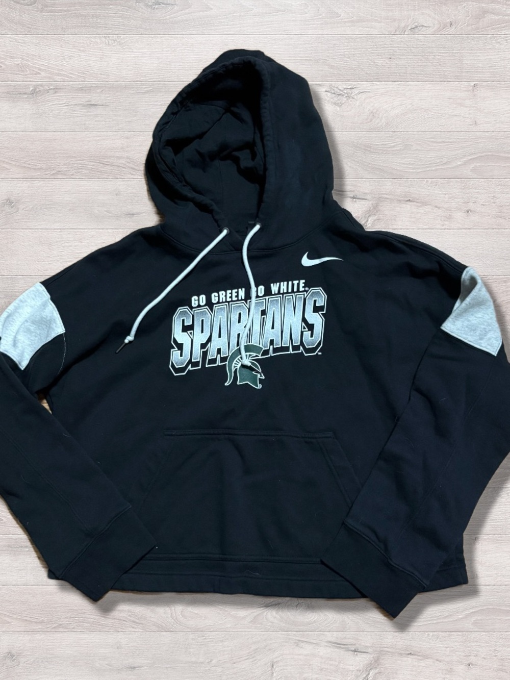 Nike Michigan State Spartans Cropped Hoodie Women’s Medium Collegiate Football